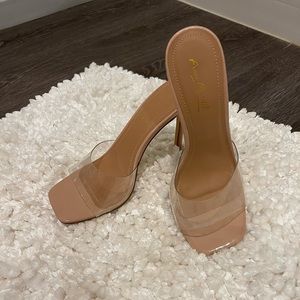 Nude / Clear Heels